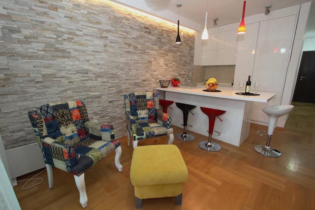 Luxury Apartment Big Blue Budva Bagian luar foto